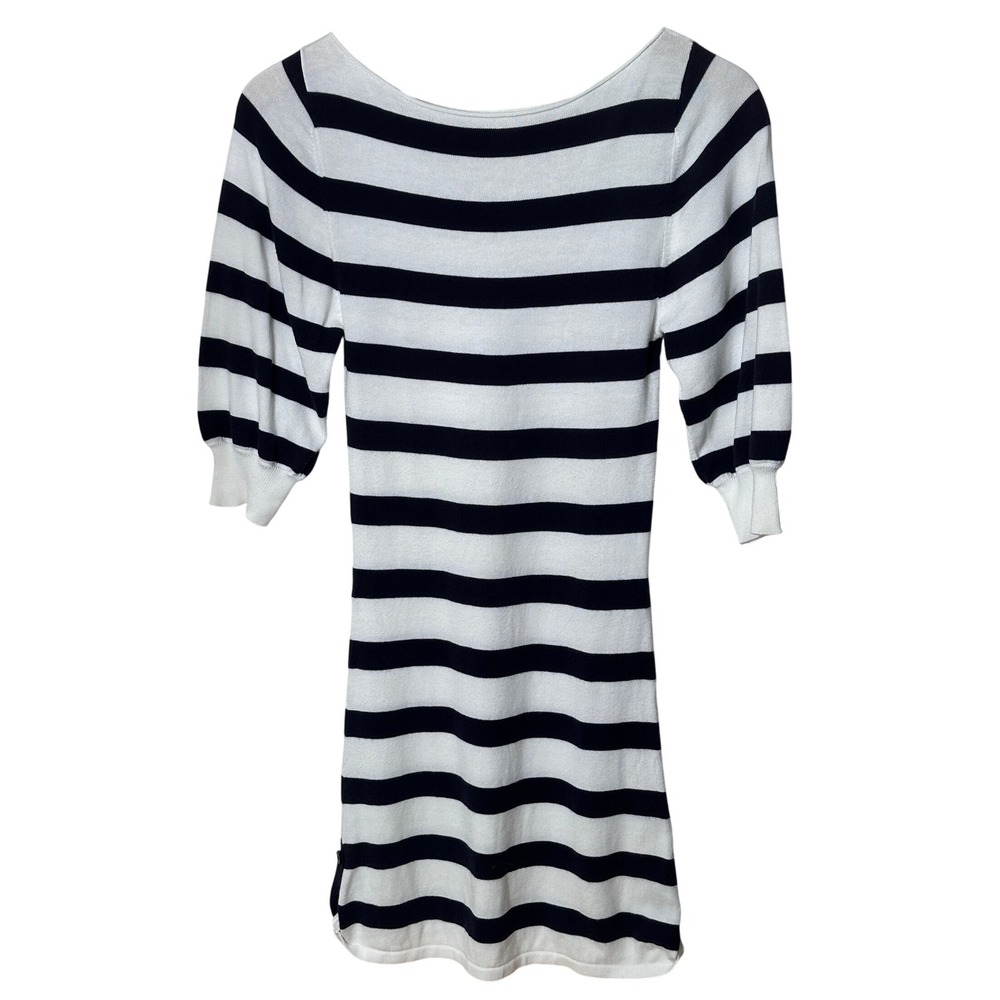 Alice + Olivia Striped‎ Mini Dress Womens Size XS Cotton Rayon Sailor Nautical